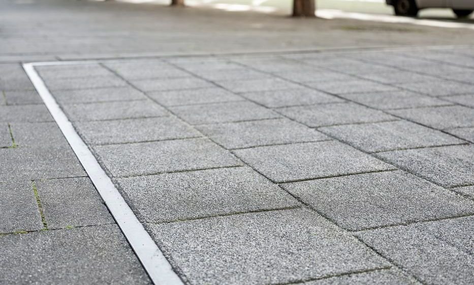 Streetprint-Verfahren in Pflasteroptik Aufzug Ministerium, Mainz